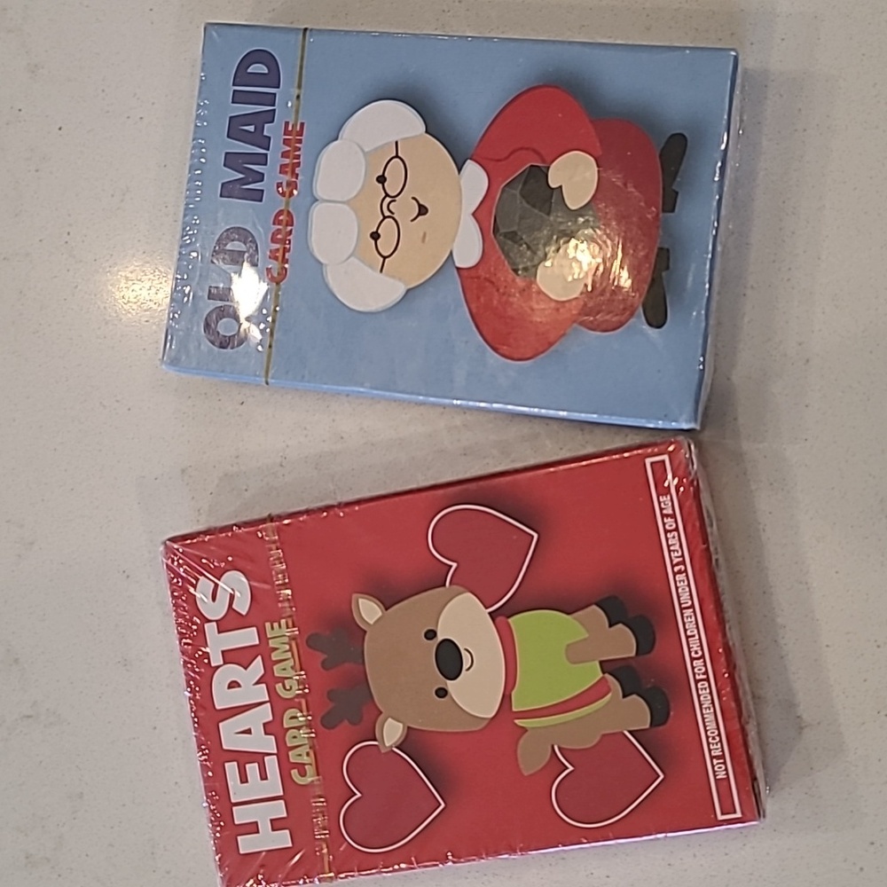 New Old Maid and Hearts Card Games